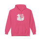 Surf Sketch Hoodie — Minimal Beach Palm Line Art Sweatshirt