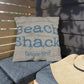 Beach Shack Outdoor Pillow – Caribbean Islands Coastal Accent Cushion