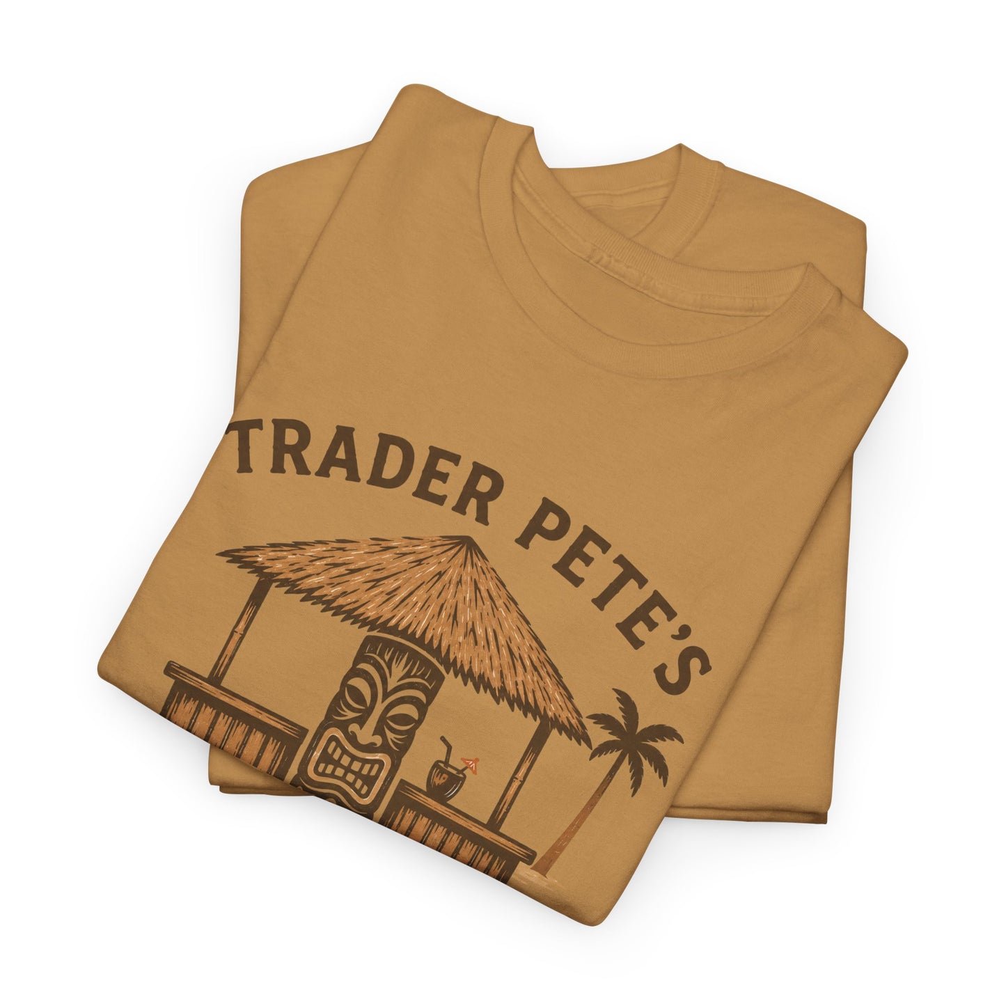 Trader Pete's Tiki Bar Tee — Retro Tropical Vacation Shirt