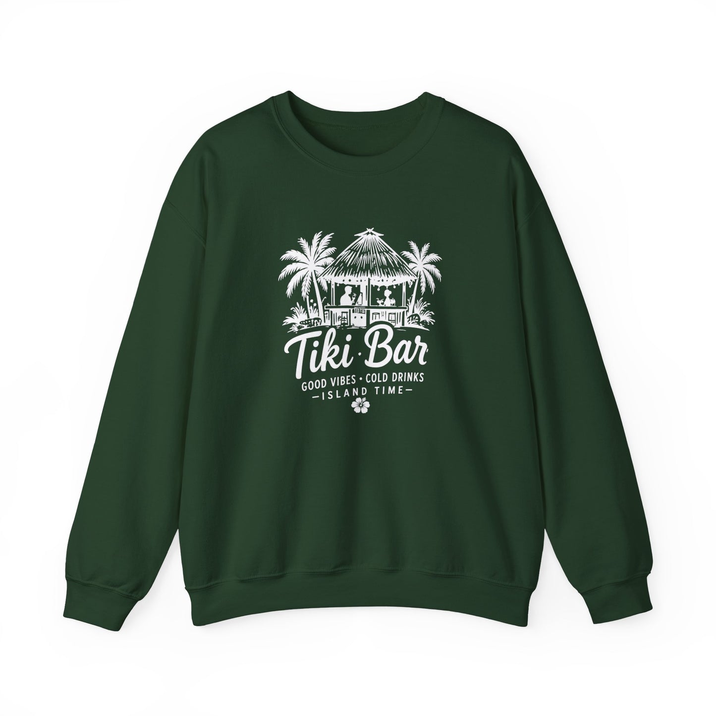 Tiki Bar Crewneck Sweatshirt – Island Vibes Graphic Pullover