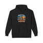 Great Minds Drink Alike Hoodie — Tropical Sunset Palm Beach Graphic Sweatshirt
