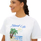 Island Life Boxy Tee — Women's Tropical Palm Beach T‑Shirt