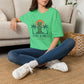 Tiki Vibes Sunset Tee (Palm Trees & Tiki Mask)