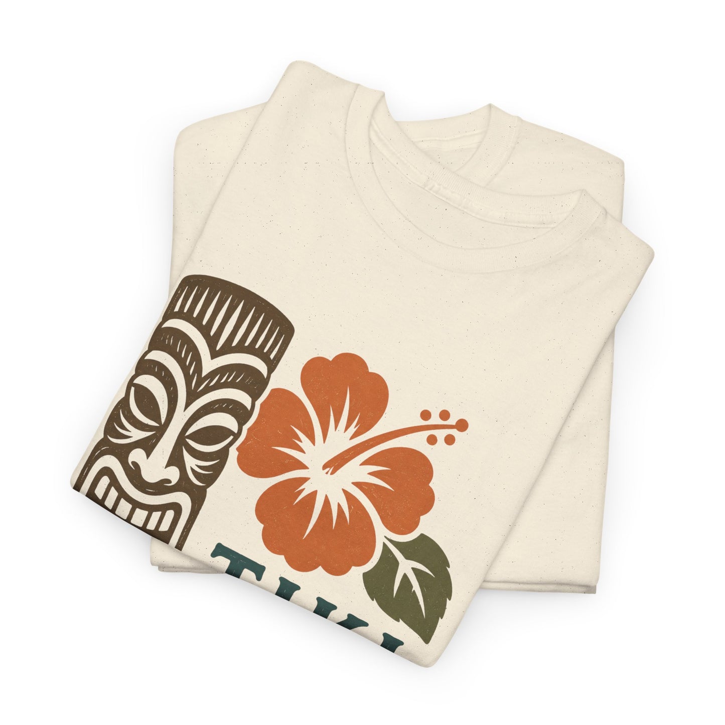 Tiki Vibes Floral Hibiscus Tee