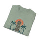 Tiki Vibes Sunset Tee (Palm Trees & Tiki Mask)