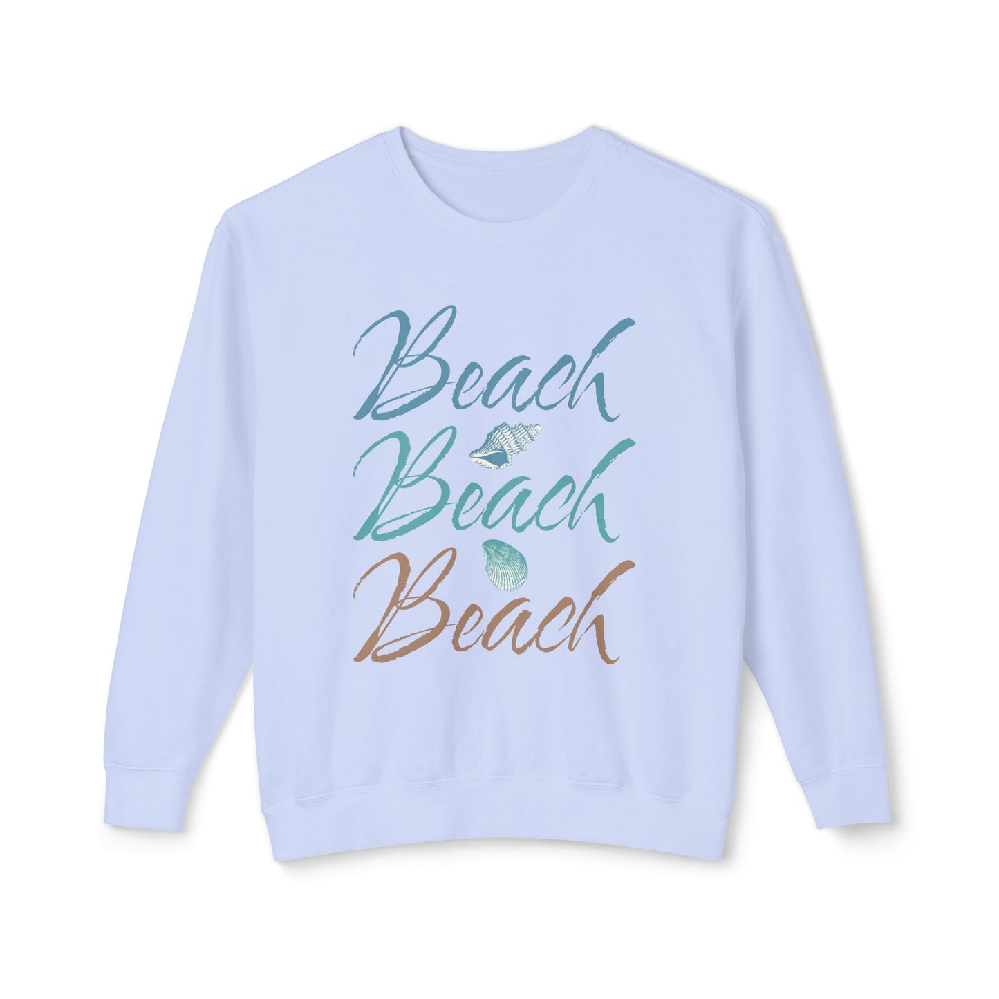 Beach Club Beach Vibes Unisex Lightweight Crewneck Sweatshirt  Caribbean Rays