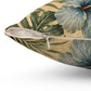 Tropical Leaves Spun Polyester Square Pillow