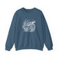 Sea Turtle Crewneck Sweatshirt — Hand-Drawn Marine Life Graphic