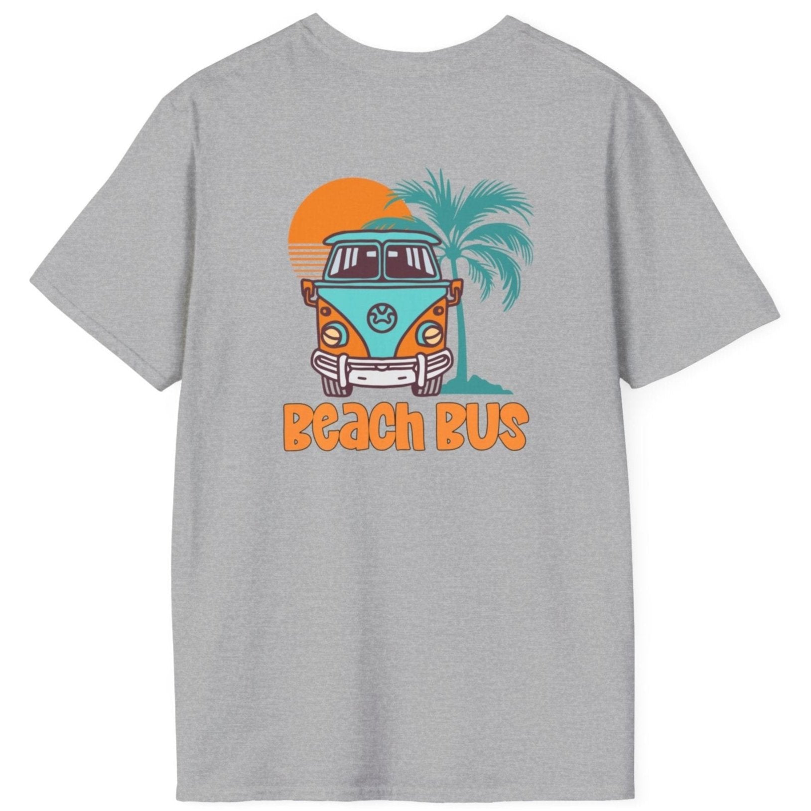 Beach Bus Unisex Softstyle T-Shirt by Caribbean Rays