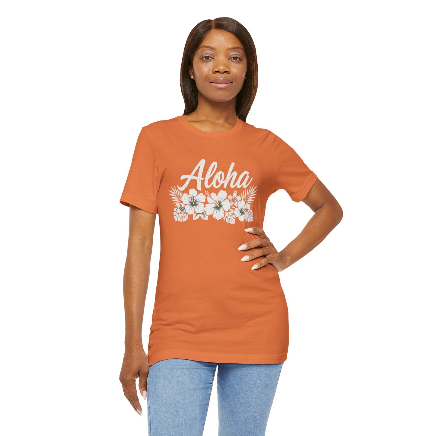 Aloha Floral T-Shirt — Hawaiian Hibiscus Vacation Tee