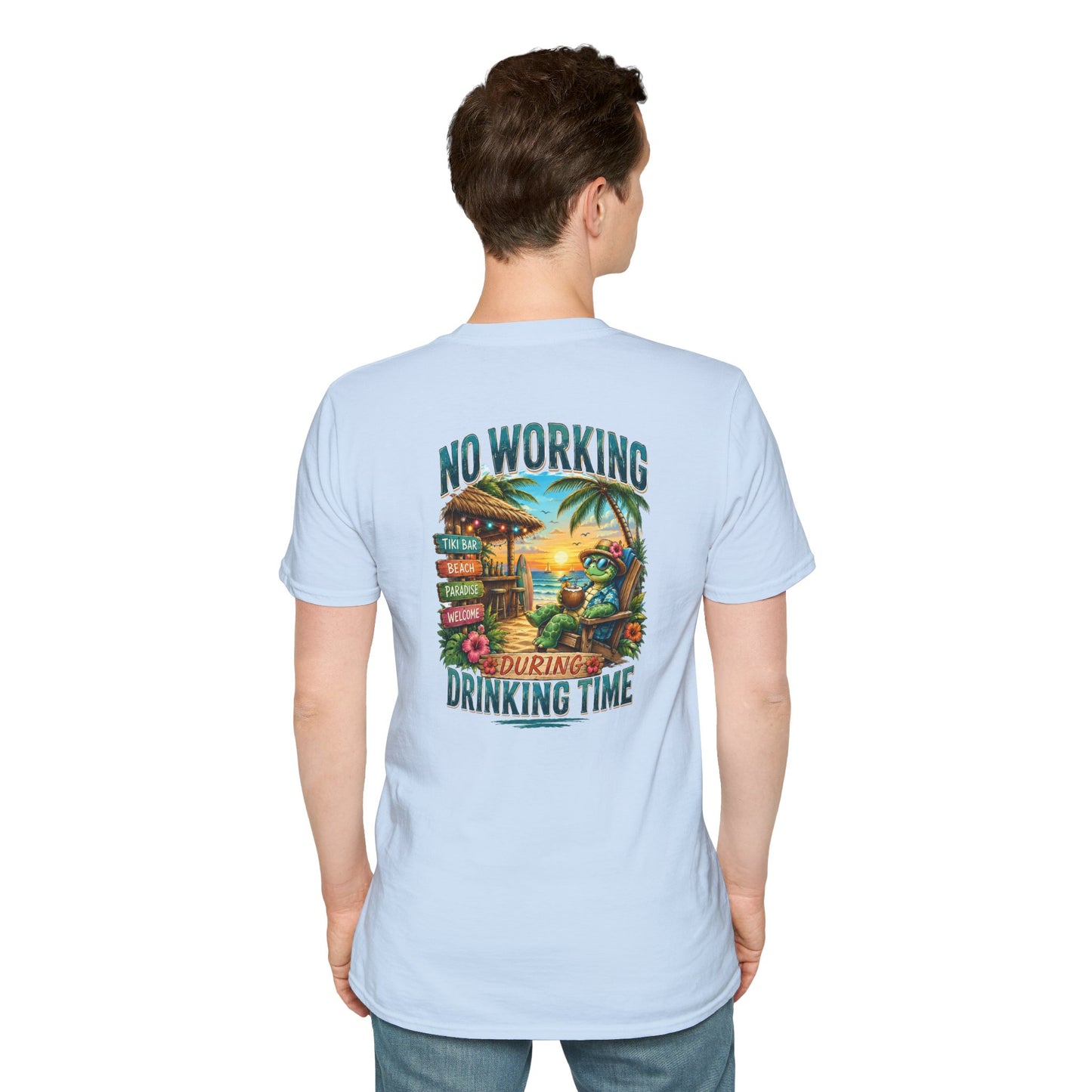 No Working During Drinking Time Unisex Softstyle T-Shirt