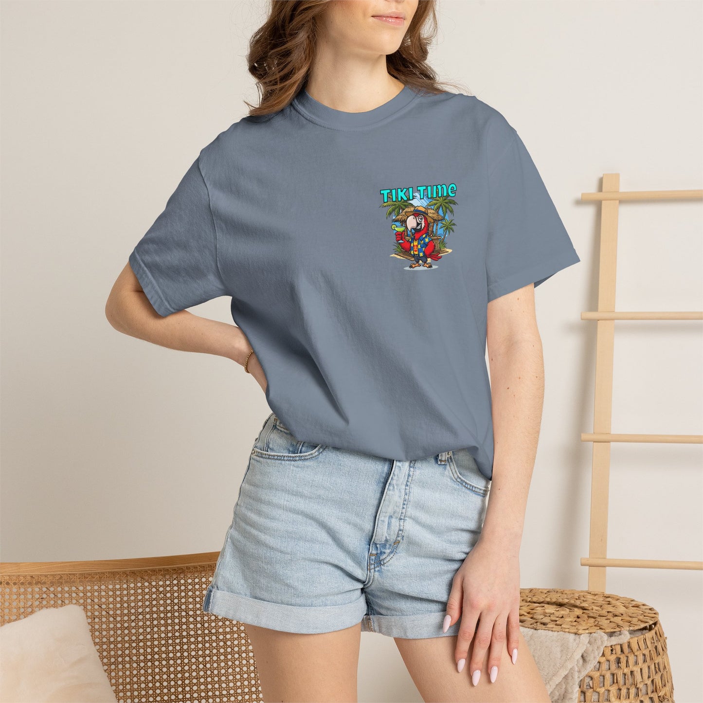 Tiki Time Party Parrot T-Shirt