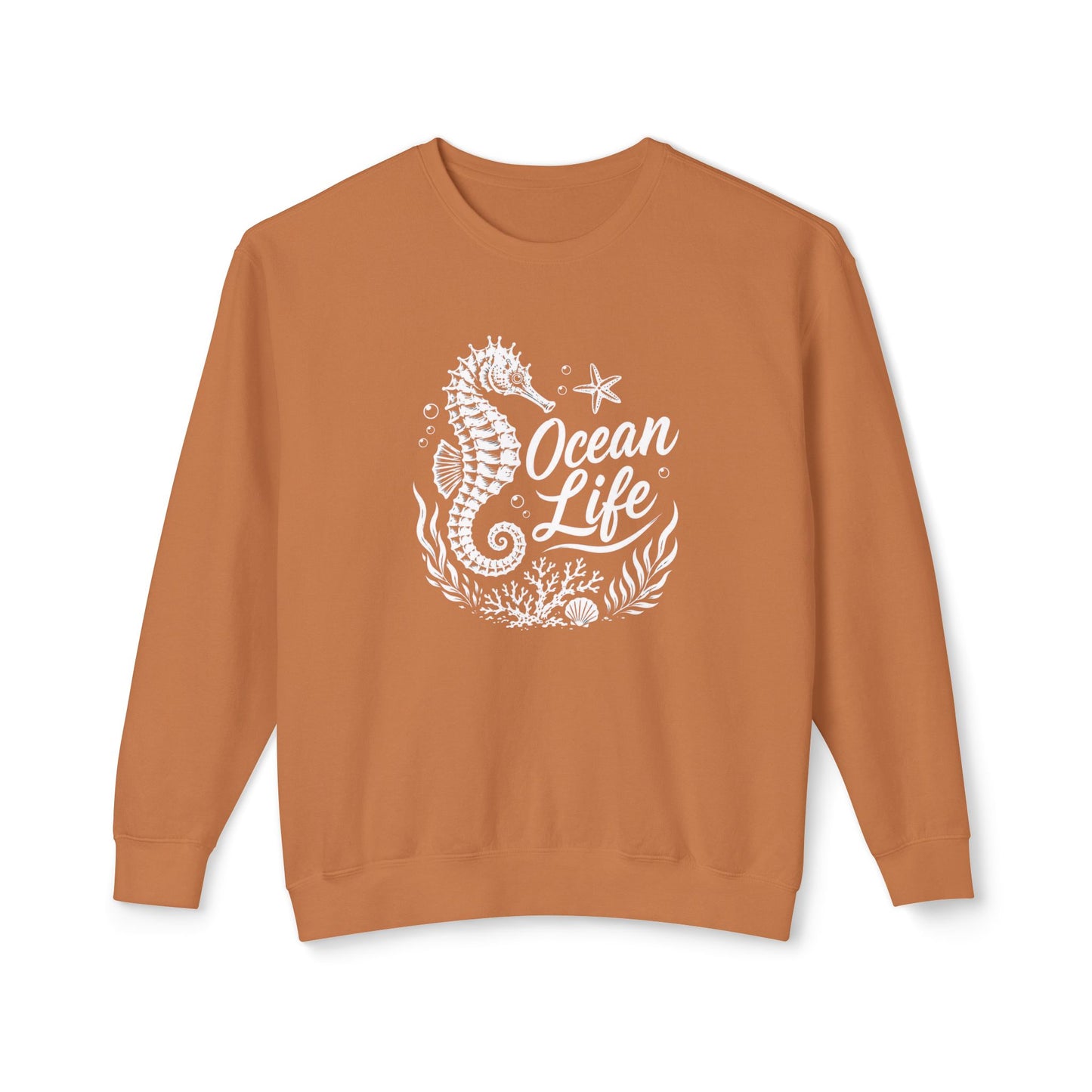 Ocean Life Seahorse Crewneck Sweatshirt