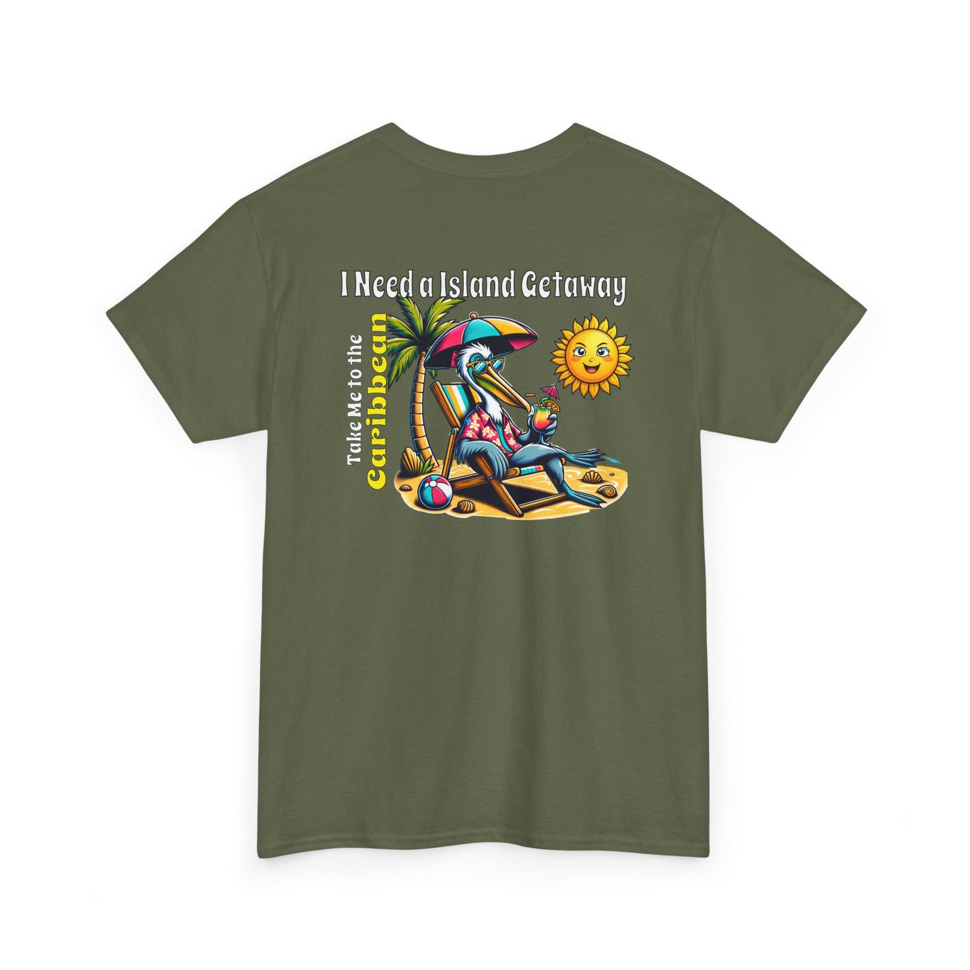 Island Getaway Unisex Heavy Cotton Tee at Caribbean Rays