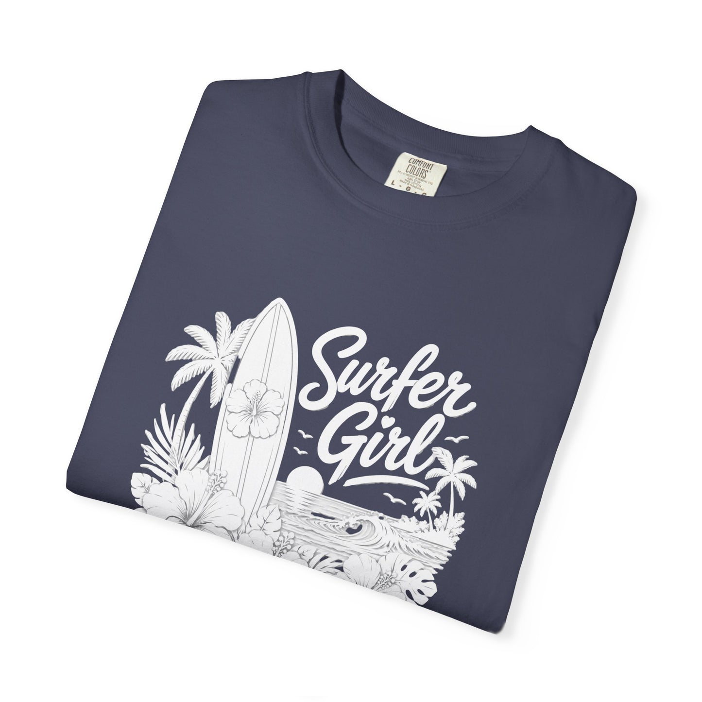 Surfer Girl Graphic Tee — Vintage Beach Surf T‑Shirt