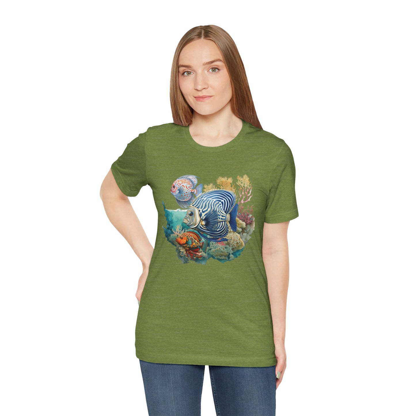 Coral Reef Fish Tee - Unisex Short Sleeve T-Shirt, Ocean Vibes, Marine Life Lover Gift,