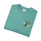 T-Shirt — "Living in Paradise and Loving It" Tropical Parrot Beach Tee