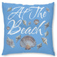 At The Beach Tufted Floor Pillow, Square by Caribbean Rays