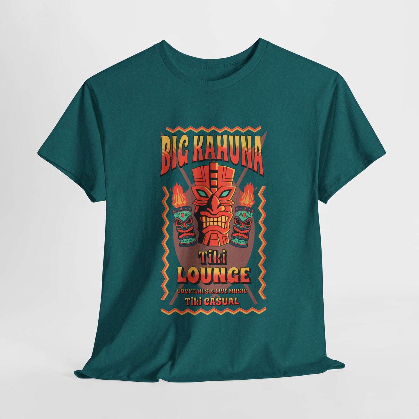 Big Kahuna Tiki Lounge Tee – Heavy Cotton Graphic Unisex T-Shirt