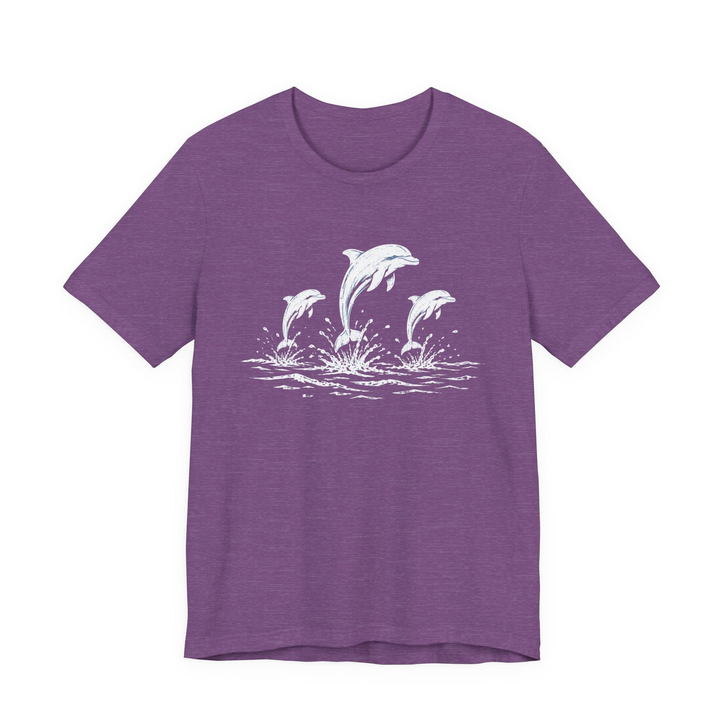 Dolphin Trio Tee — Playful Ocean Graphic T-Shirt