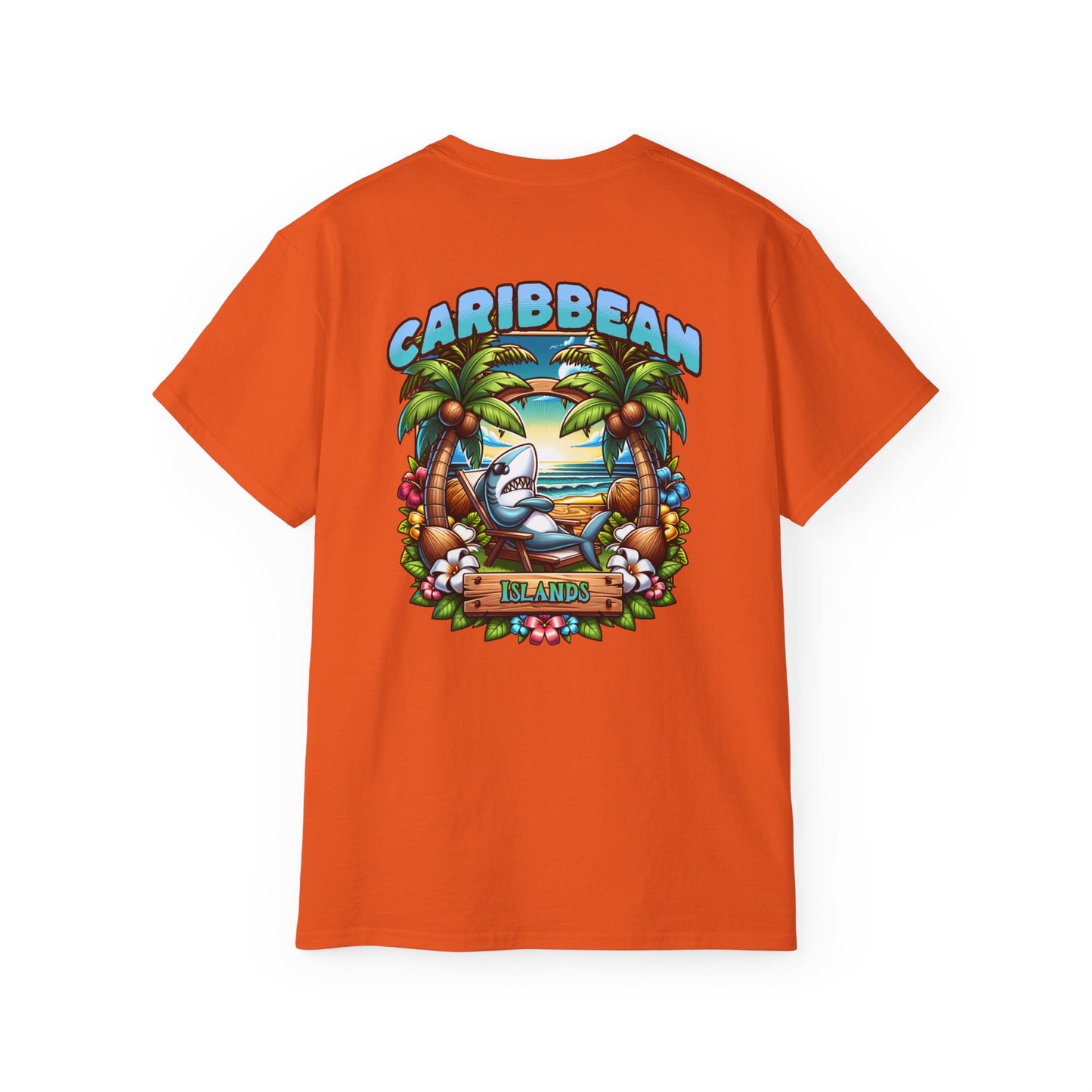 Tiki Beach Collection Caribbean Islands Unisex Ultra Cotton Tee at Caribbean Rays