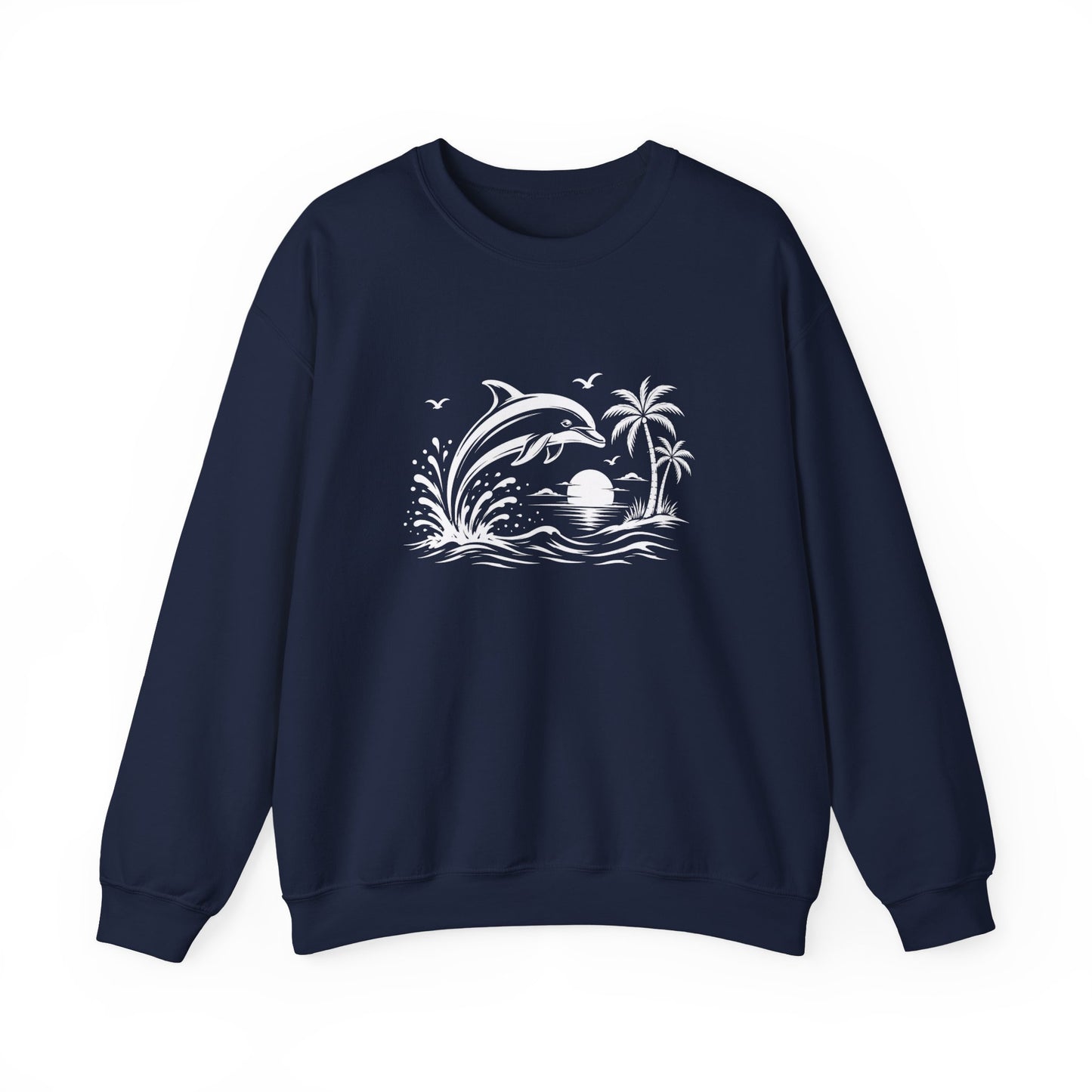 Dolphin Sunset Crewneck Sweatshirt