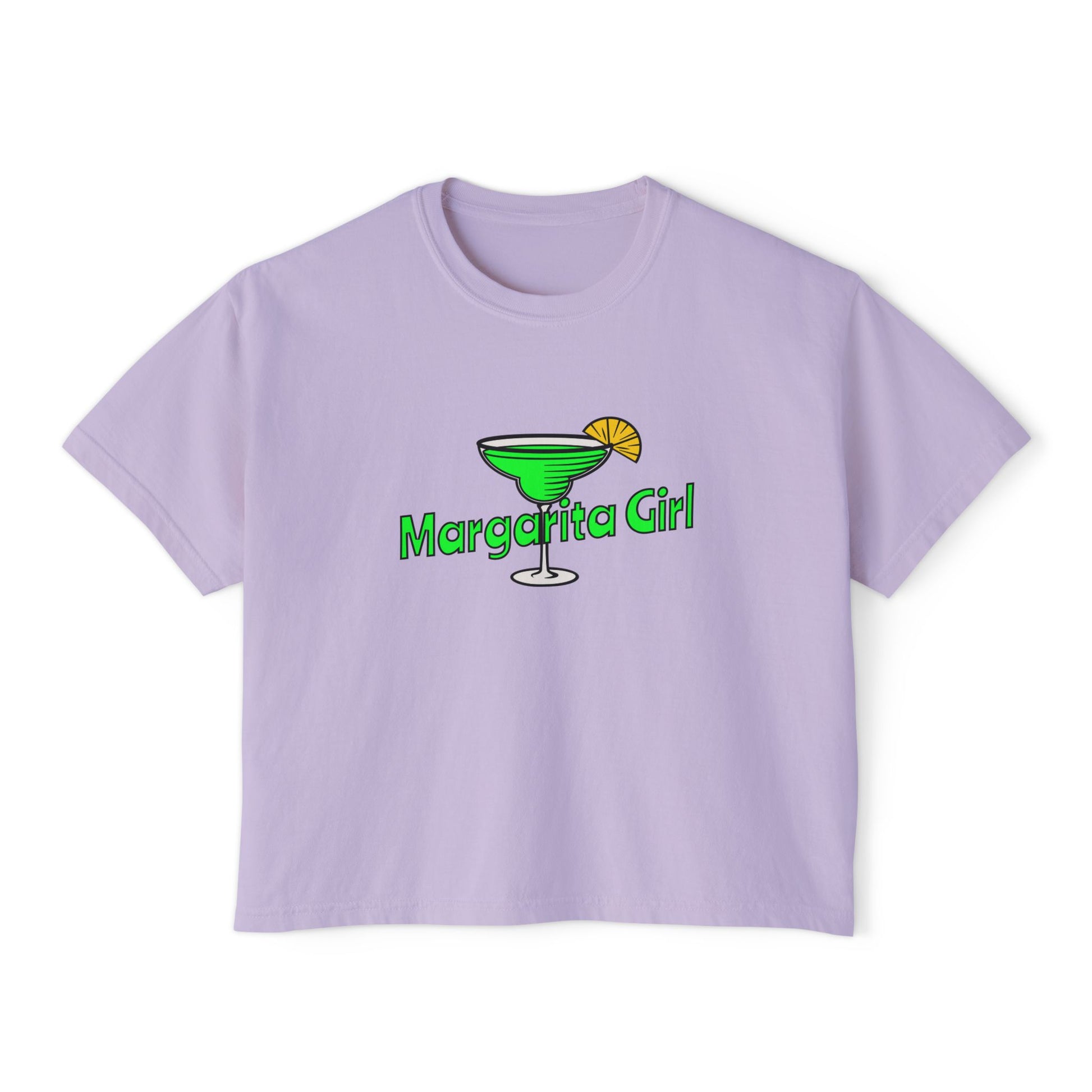 Margarita Girl Boxy Tee — Women's Cocktail Graphic T-Shirt by Caribbean Rays