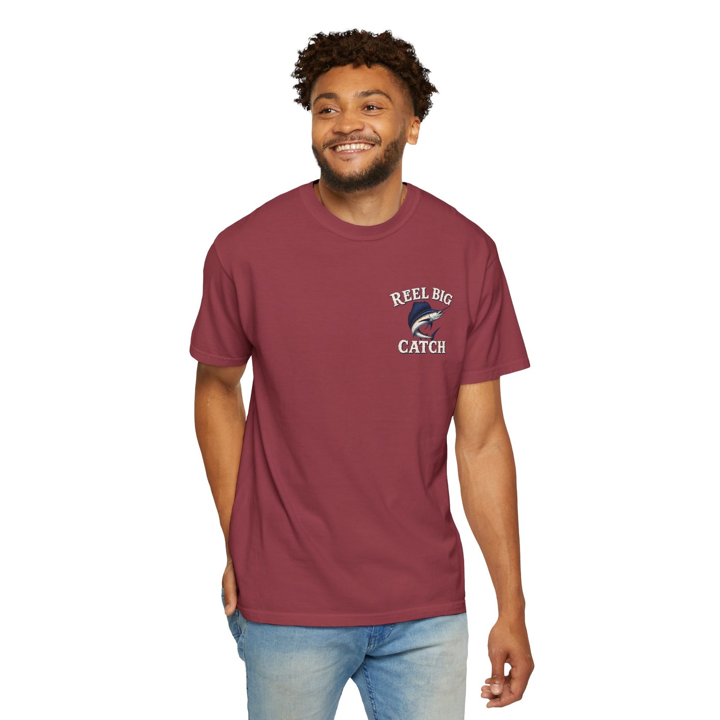 Reel Big Catch Fishing T-Shirt — Sailfish Offshore Angler Tee