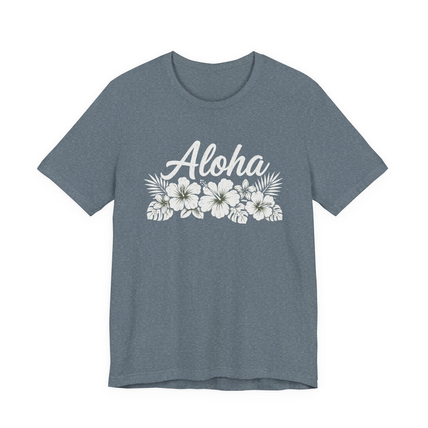Aloha Floral T-Shirt — Hawaiian Hibiscus Vacation Tee
