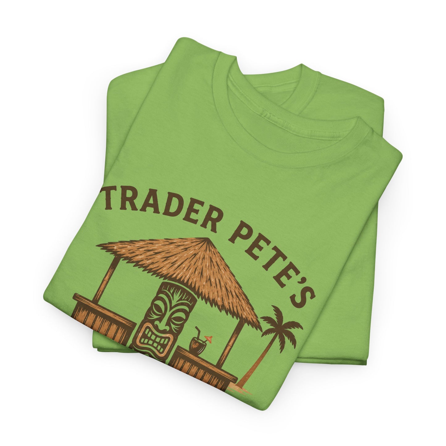 Trader Pete's Tiki Bar Tee — Retro Tropical Vacation Shirt