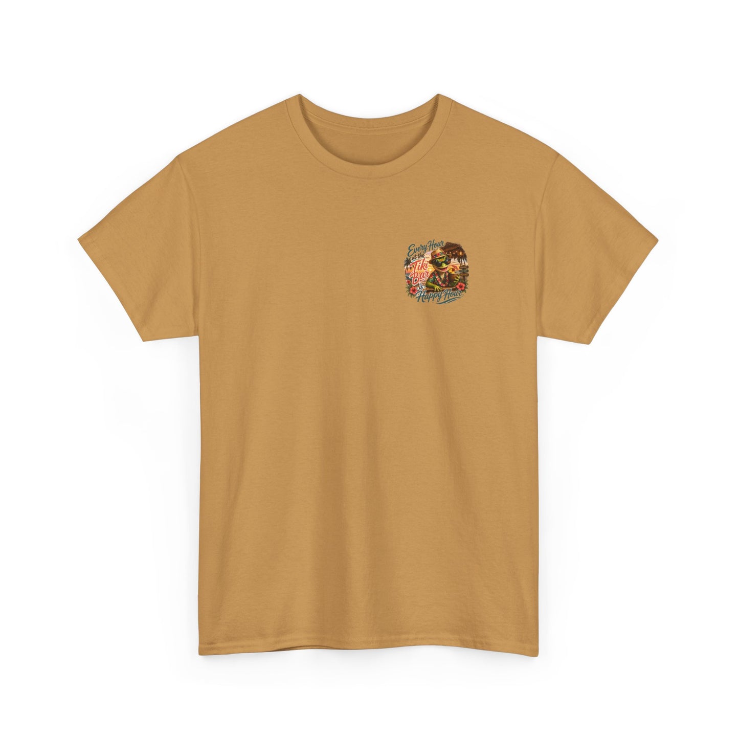 T-Shirt - "Every Hour at the Tiki Bar is Happy Hour" Vintage Tropical Tee