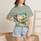 Beach Therapy T-Shirt — Vintage Surf Chair & Palm Graphic