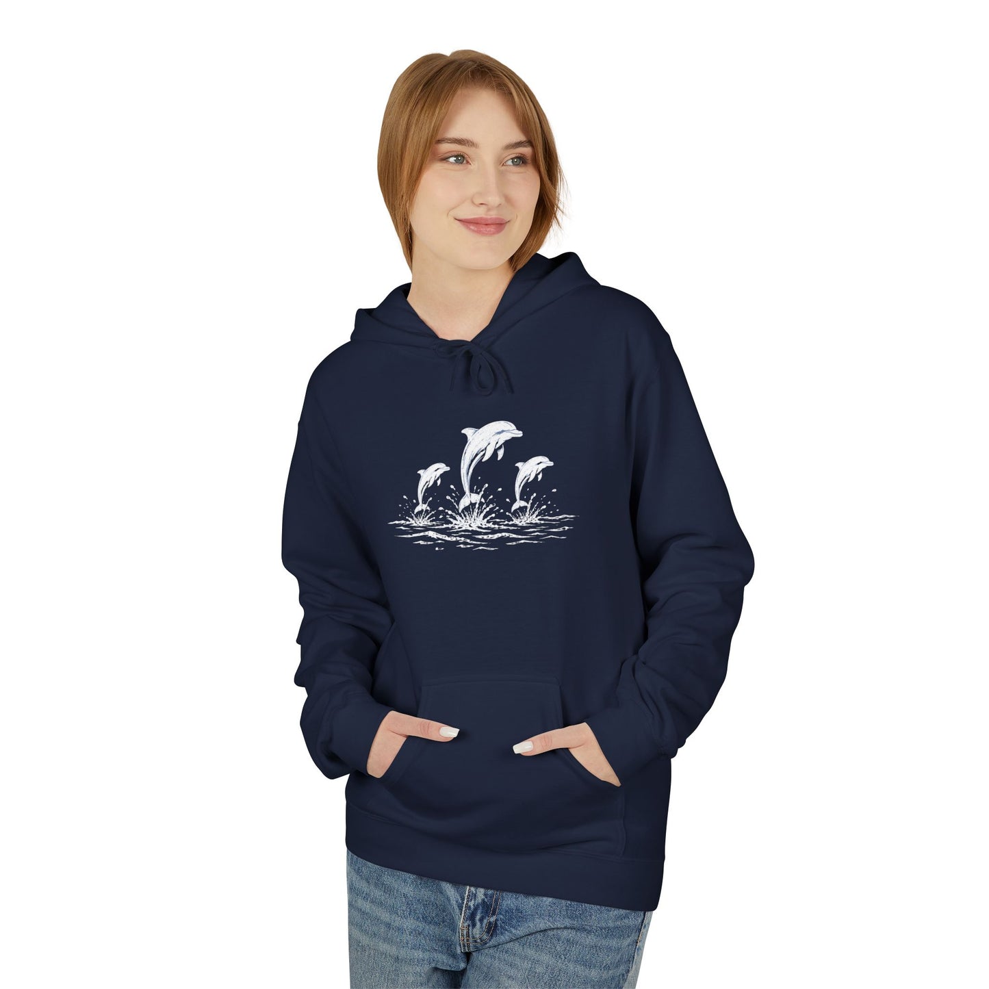Dolphin Trio Hoodie Graphic Pullover