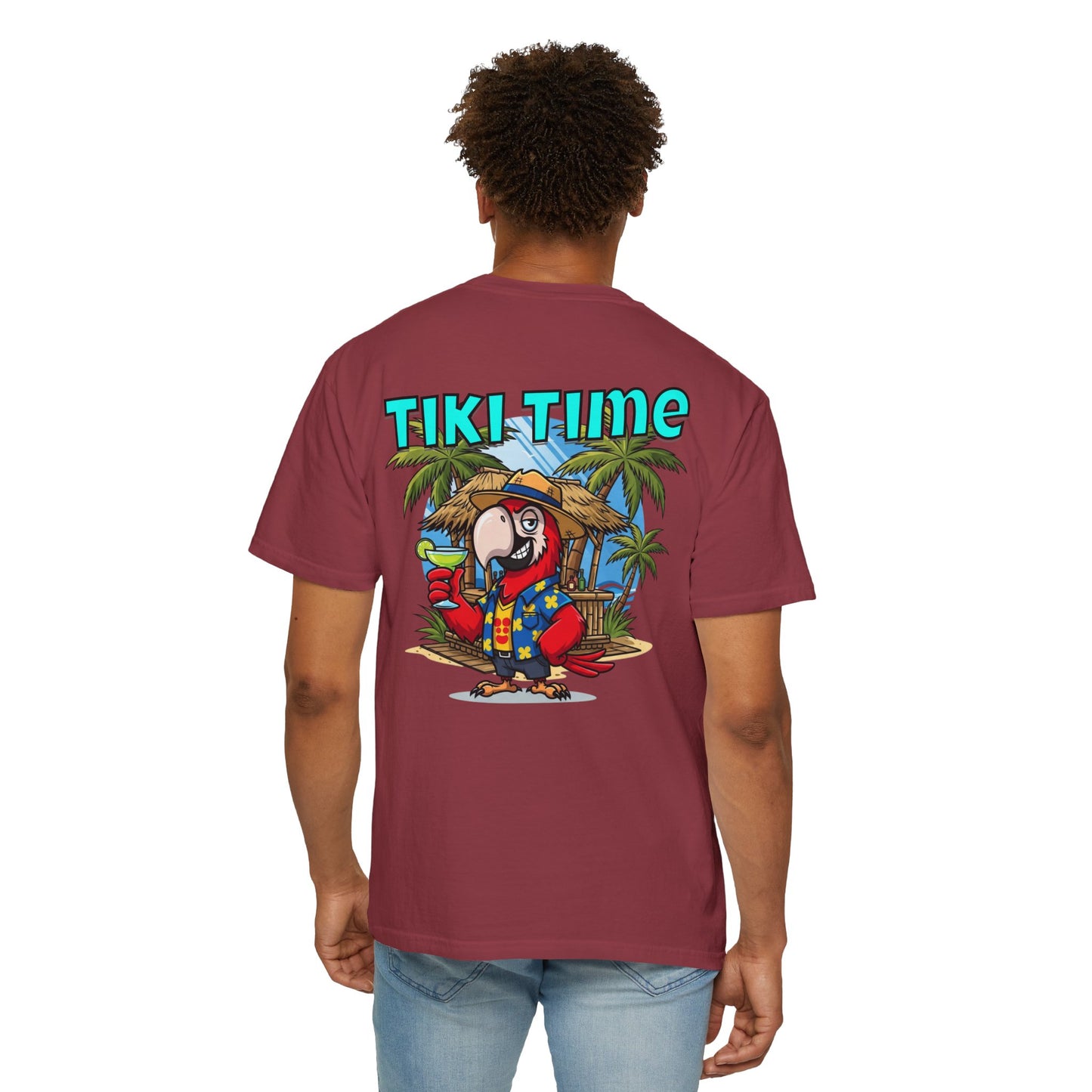 Tiki Time Party Parrot T-Shirt