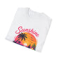 Sunshine and Sea T-Shirt — Tropical Palm Beach Sunset Tee