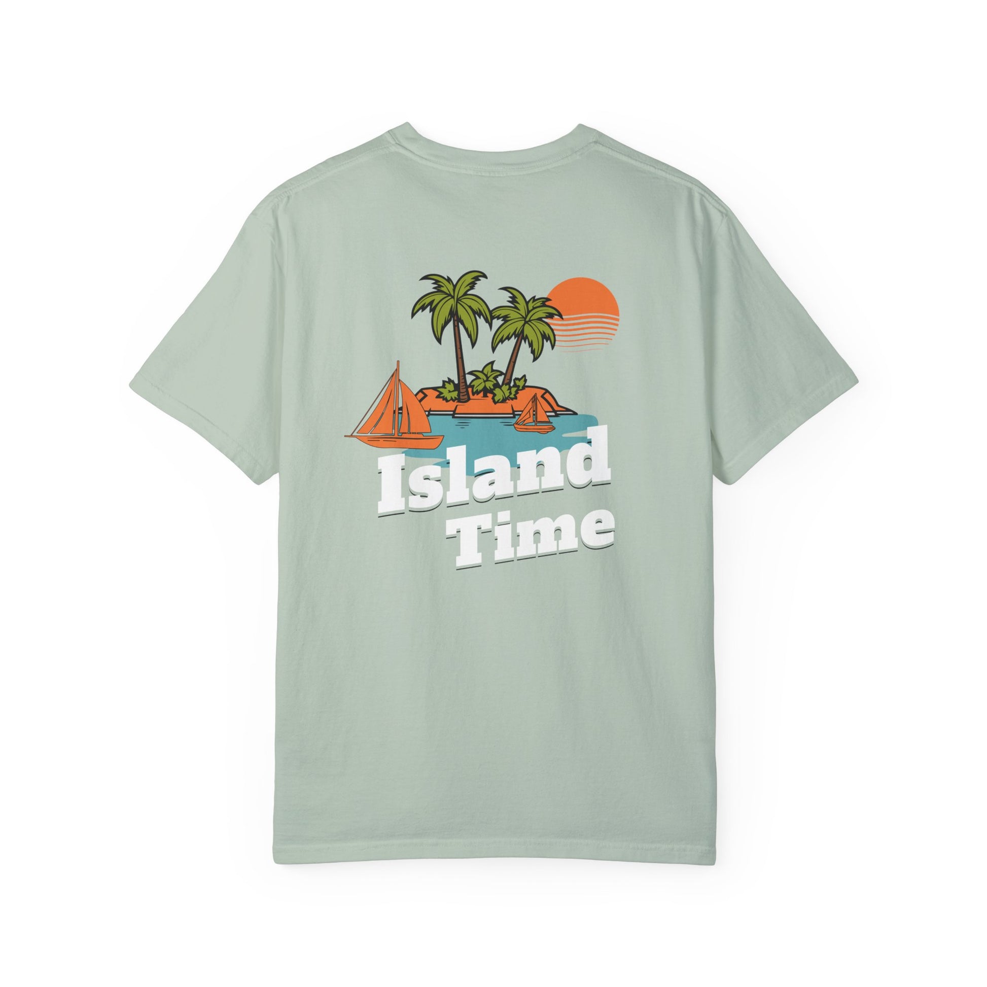 Resort Collection Island Time Unisex Garment-Dyed T-shirt by Caribbean Rays