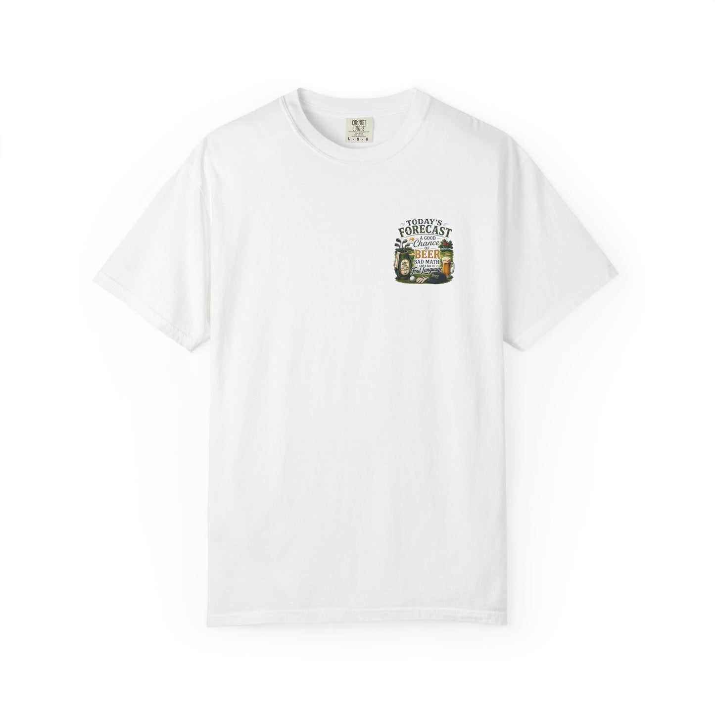 Beer Forecast T-Shirt — “Today’s Forecast: A Good Chance of Beer” Casual Tee