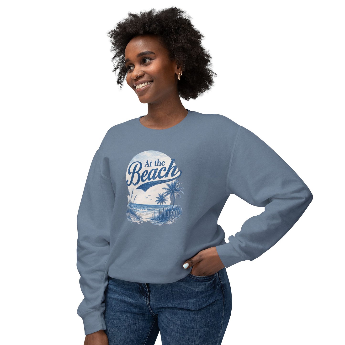 At The Beach Lightweight Crewneck Sweatshirt