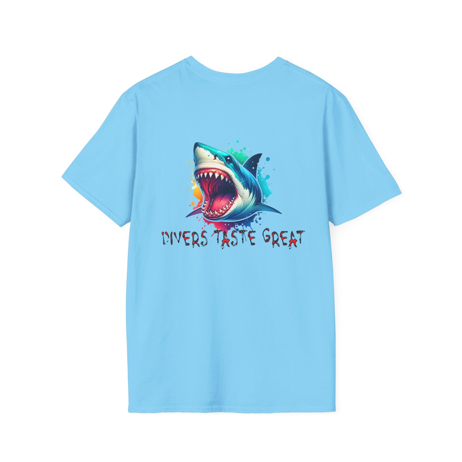 Diver's Taste Great Unisex Softstyle T-Shirt - Fun Fishing Tee - Caribbean Rays