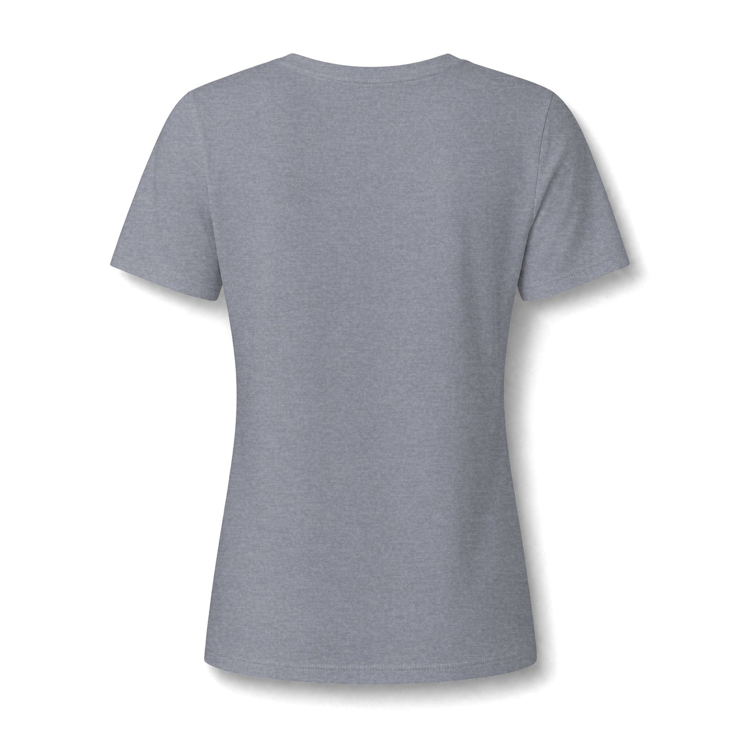 Beachy Attitude V-Neck Tee — Women's Relaxed Heather Graphic T-Shirt