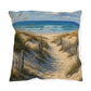 Coastal Dune Outdoor Pillow — Beach Path Scenic Throw Pillow for Patio & Porch