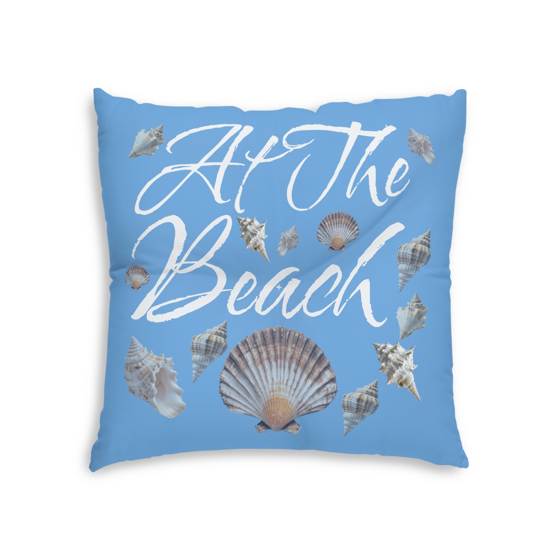 At The Beach Tufted Floor Pillow, Square - by Caribbean Rays