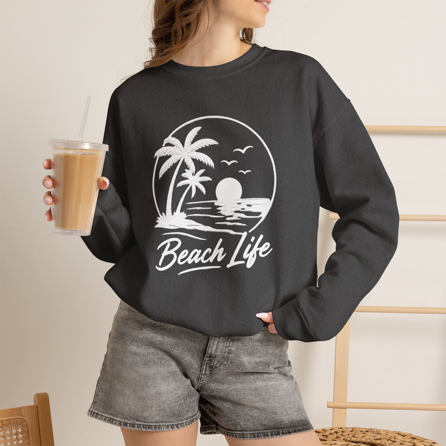 Beach Life Crewneck Sweatshirt