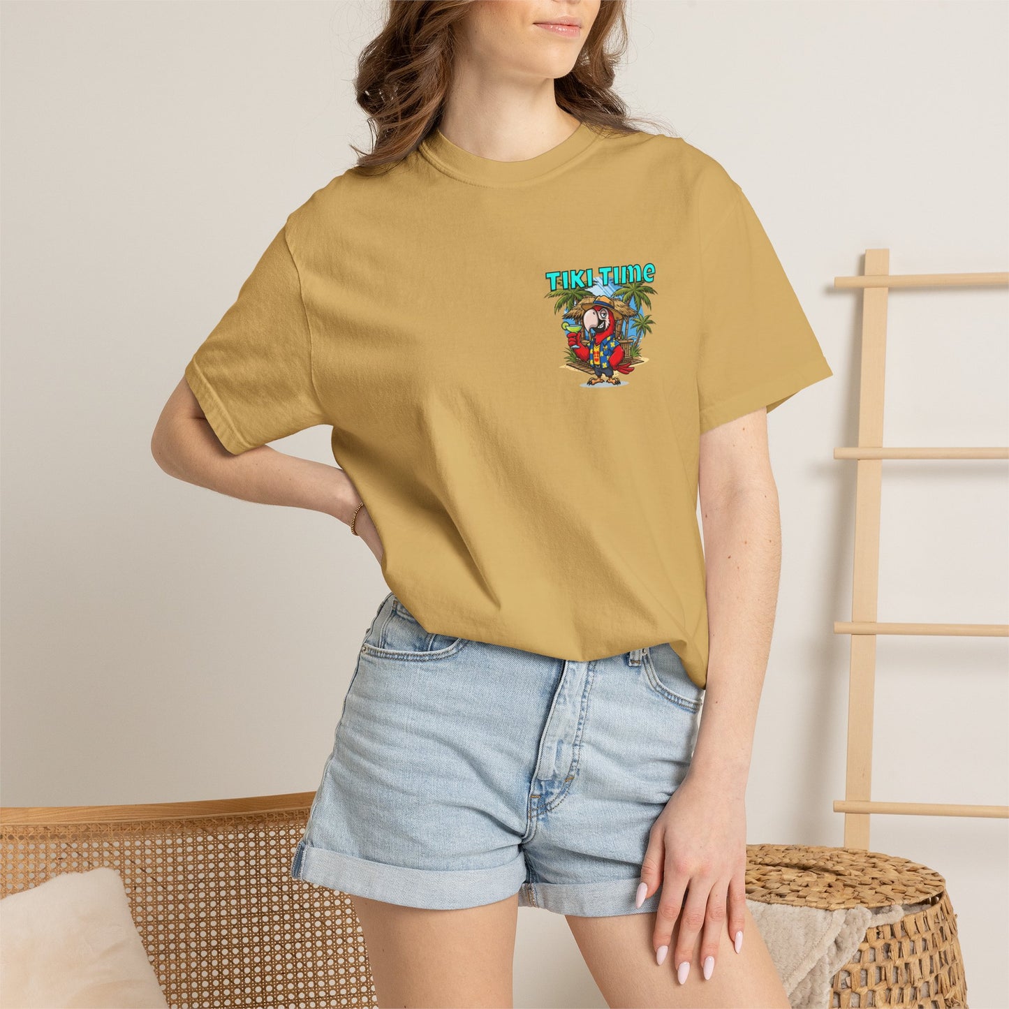 Tiki Time Party Parrot T-Shirt