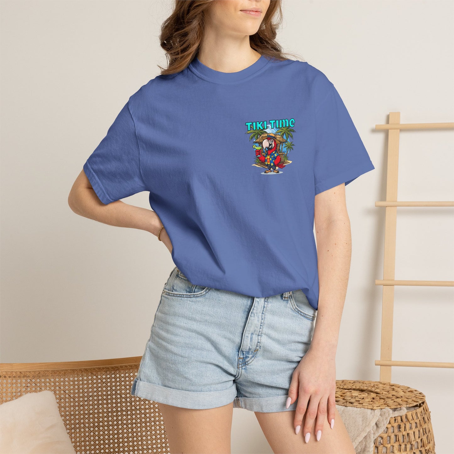 Tiki Time Party Parrot T-Shirt