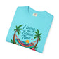 Island Time T-Shirt — "Living on Island Time" Tropical Hammock Tee