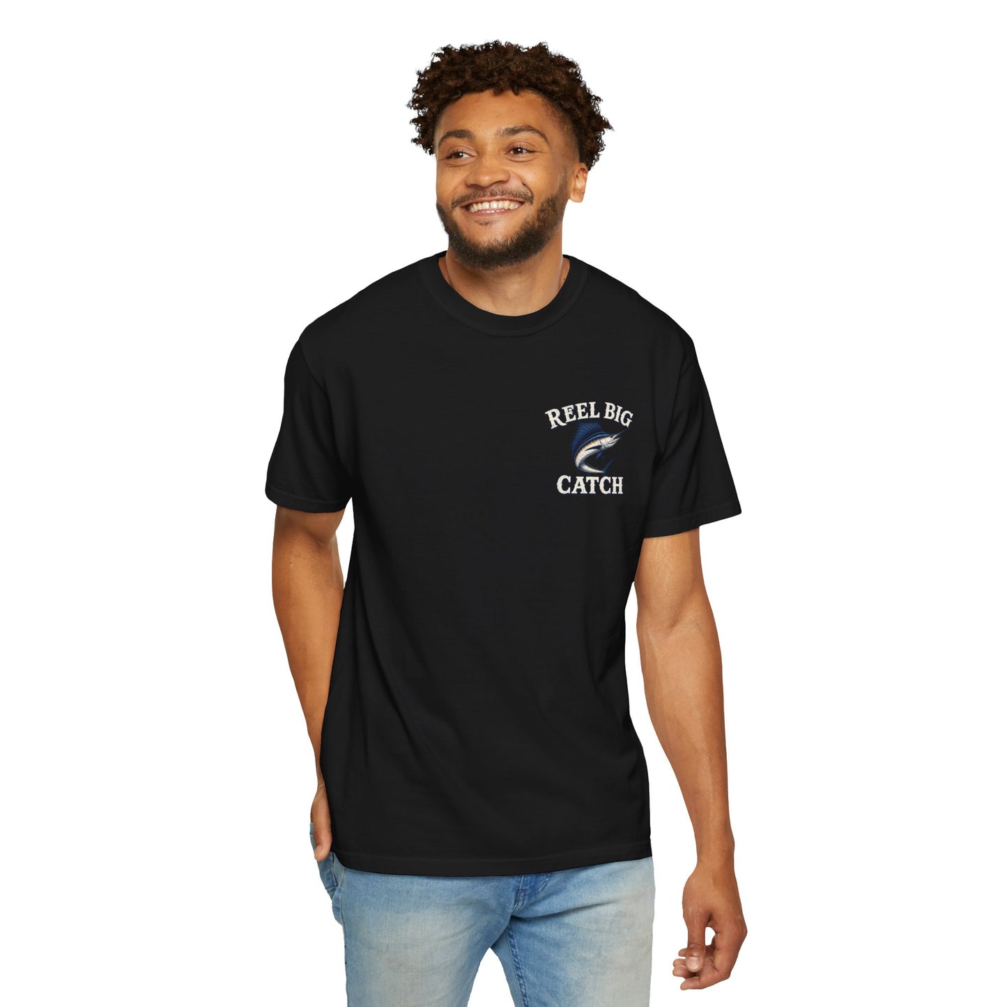 Reel Big Catch Fishing T-Shirt — Sailfish Offshore Angler Tee