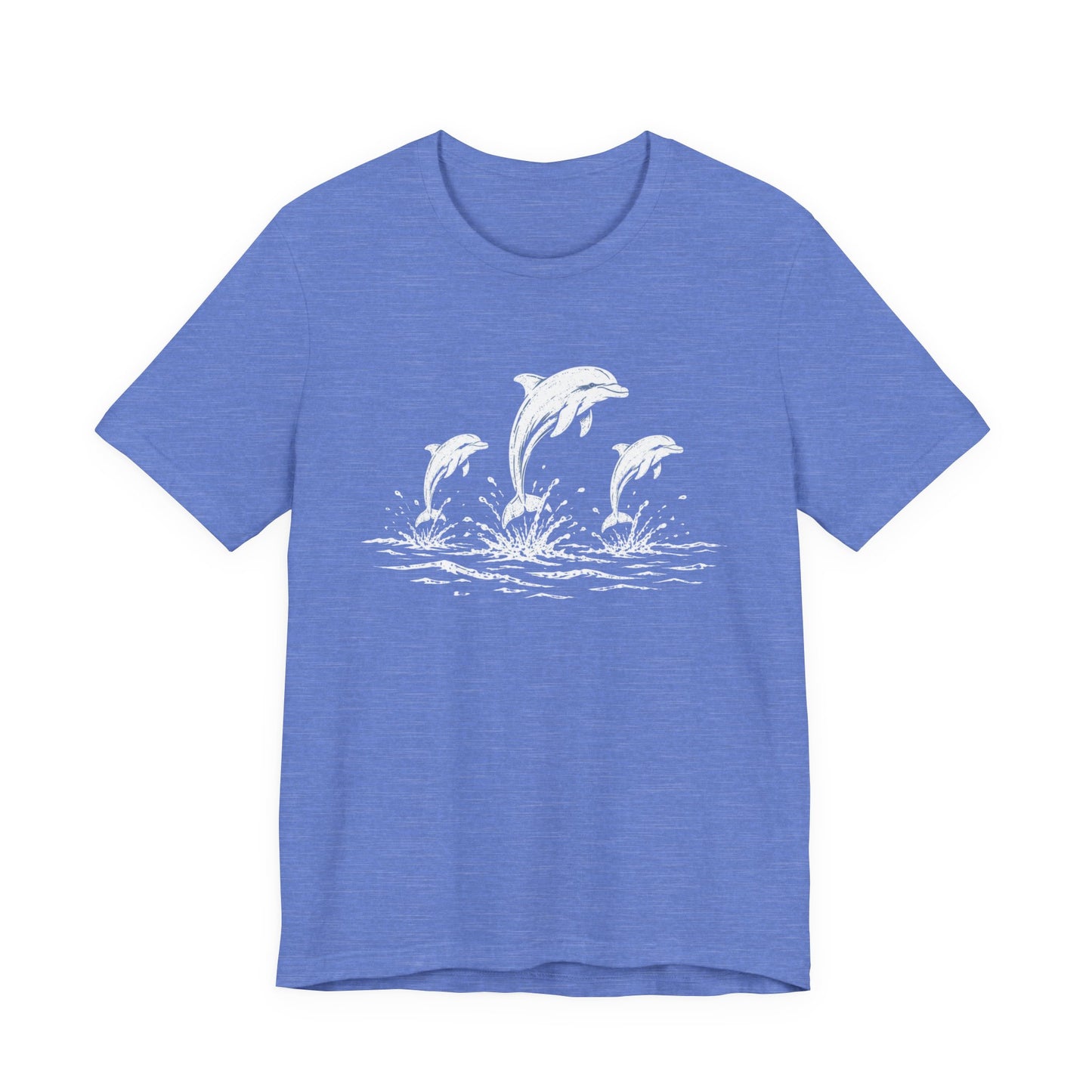 Dolphin Trio Tee — Playful Ocean Graphic T-Shirt