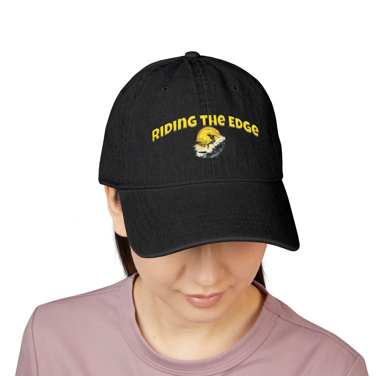 Riding the Edge Embroidered Denim Hat
