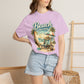 Beach Therapy T-Shirt — Vintage Surf Chair & Palm Graphic